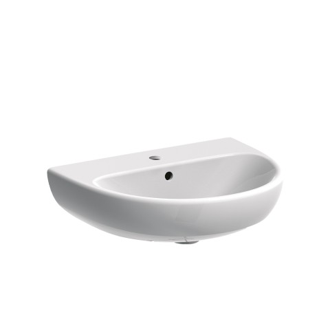 Hängendes Waschbecken 65 cm Badezimmerkeramik mit 1 und 3 Löchern Geberit Selnova Aktion