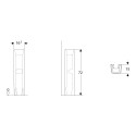 Geberit Selnova freihängende Waschbecken-Säule h72cm modernes Bad-Design Verkauf