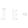 Geberit Selnova freihängende Waschbecken-Säule h72cm modernes Bad-Design Verkauf