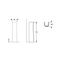 Geberit Colibrì freistehende Waschbecken-Säule, modernes Design, 70 cm, für das Bad Verkauf