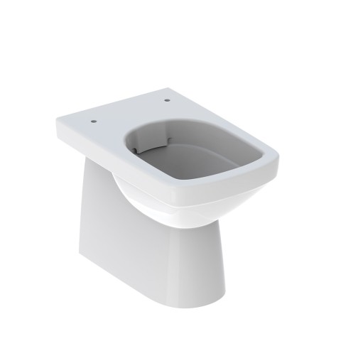 Stand-WC mit vertikalem und horizontalem Abgang Rimfree Sanitärkeramik Geberit Selnova Aktion