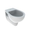 Wandhängendes Keramik-Bidet mit Einlocharmaturen Badkeramik Geberit Colibrì Aktion