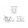 Stand-WC in Keramik wandbündig Abgang Wand S20 VitrA Angebot