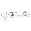 Hänge-WC mit Wandabfluss Normus Arkitekt VitrA Rabatte
