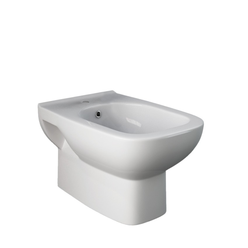 Hänge-Bidet aus Keramik, Einlocharmaturen, Badezimmer-Sanitär River Aktion
