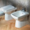 Stand-WC mit vertikalem und horizontalem Abgang Rimfree Sanitärkeramik Geberit Selnova Verkauf