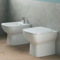 WC-Sitz Weiß Toilettensitz Badezimmer Sanitärkeramik River
