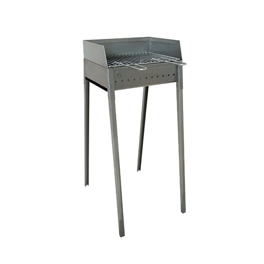 Tragbarer Holzkohlegrill aus Eisen mit Grillrost 40x30 Vesuvio Aktion Tragbarer Holzkohlegrill aus Eisen mit Grillrost 40x30 Vesuvio Aktion