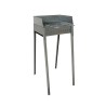 Tragbarer Holzkohlegrill aus Eisen mit Grillrost 40x30 Vesuvio Aktion