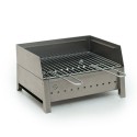 Tragbarer Holzkohlegrill aus Eisen mit Grillrost 40x30 Vesuvio Rabatte