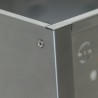 Tragbarer Holzkohlegrill aus Eisen mit Grillrost 40x30 Vesuvio Auswahl