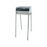 Tragbarer Holzkohlegrill aus Eisen mit Grillrost 40x30 Stromboli Angebot