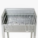 Tragbarer Holzkohlegrill aus Eisen mit Grillrost 40x30 Stromboli Sales