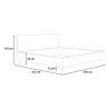 Doppelbett mit Bettkasten, modernes Design Antea 200x200 