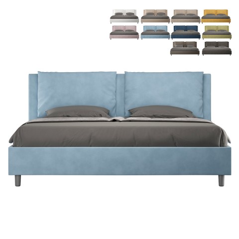 Doppelbett mit Aufbewahrungsrahmen Modernes Design Antea 200x210 Aktion