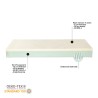 Doppelbettmatratze 200x200 24cm Anatomisch Memory Foam Abnehmbar Angebot