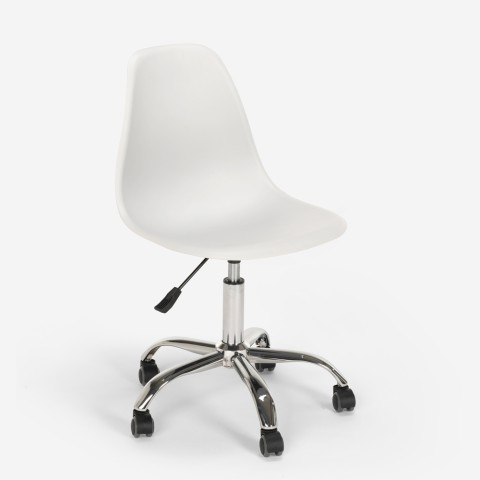Drehbarer Stuhl Höhenverstellbar Büro Räder Design Wooden Roll Light