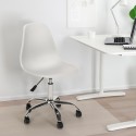 Höhenverstellbarer Drehstuhl Bürostuhl Büro Rollen Design Wooden Roll Light Verkauf