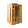 Finnische Heimsauna aus Holz für 2 Personen mit Infrarot-Quarz Apollon 2 Aktion