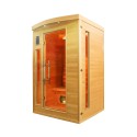 Finnische Heimsauna aus Holz für 2 Personen mit Infrarot-Quarz Apollon 2 Verkauf