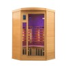 Ecksauna aus Holz für Zuhause 2/3 Personen Infrarot Apollon 2C Angebot