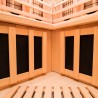 Ecksauna aus Holz für Zuhause 2/3 Personen Infrarot Apollon 2C Modell