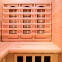 Ecksauna aus Holz für Zuhause 2/3 Personen Infrarot Apollon 2C Maße