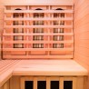 Ecksauna aus Holz für Zuhause 2/3 Personen Infrarot Apollon 2C Maße