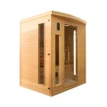 Infrarot-Heimsauna aus Holz, finnische 3-Personen-Quarz Apollon 3 Aktion