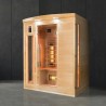 Infrarot-Heimsauna aus Holz, finnische 3-Personen-Quarz Apollon 3 Verkauf