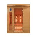 Infrarot-Heimsauna aus Holz, finnische 3-Personen-Quarz Apollon 3 Sales