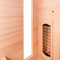 Infrarot-Heimsauna aus Holz, finnische 3-Personen-Quarz Apollon 3 Lagerbestand