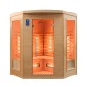 Eck-Infrarotsauna aus Holz für Zuhause 3/4 Personen Apollon 3C Verkauf