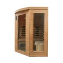 Eck-Infrarotsauna aus Holz für Zuhause 3/4 Personen Apollon 3C Sales