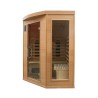Eck-Infrarotsauna aus Holz für Zuhause 3/4 Personen Apollon 3C Sales