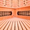 Eck-Infrarotsauna aus Holz für Zuhause 3/4 Personen Apollon 3C Rabatte