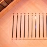 Eck-Infrarotsauna aus Holz für Zuhause 3/4 Personen Apollon 3C Lagerbestand