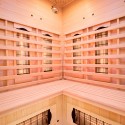 Eck-Infrarotsauna aus Holz für Zuhause 3/4 Personen Apollon 3C Auswahl