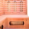 Eck-Infrarotsauna aus Holz für Zuhause 3/4 Personen Apollon 3C Modell