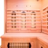 Eck-Infrarotsauna aus Holz für Zuhause 3/4 Personen Apollon 3C Eigenschaften