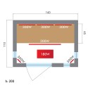 Infrarot-Sauna für Zuhause 2 Personen Dual Healthy Spectra 3 Modell