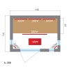 Infrarot-Sauna für Zuhause 2 Personen Dual Healthy Spectra 3 Modell
