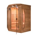Infrarot-Ecksauna Finnisch 3 Personen für Zuhause Dual Healthy Spectra 4 Angebot