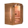 Infrarot-Ecksauna Finnisch 3 Personen für Zuhause Dual Healthy Spectra 4 Verkauf