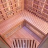 Infrarot-Ecksauna Finnisch 3 Personen für Zuhause Dual Healthy Spectra 4 Rabatte