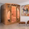 Infrarot-Sauna aus Holz für 4 Personen, finnisch, Heimgebrauch Dual Healthy Spectra 5 Verkauf