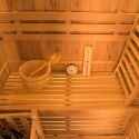 Traditionelle finnische Holzsauna zu Hause 2 Plätze Ofen 3,5 kW Zen 2 Katalog