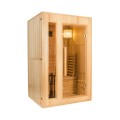 Heimsauna Finnisch aus Holz für 2 Personen mit Elektroofen 4,5 kW Zen 2 Aktion