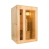 Heimsauna Finnisch aus Holz für 2 Personen mit Elektroofen 4,5 kW Zen 2 Aktion
