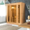 3-sitzige finnische Sauna aus Holz Elektroofen 3,5 kW Zen 3 Verkauf